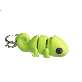 Kameleon jasny zielony - brelok do kluczy